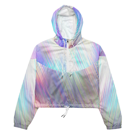 Prism Drift – Iridescent Spectrum Cropped Windbreaker | Cropped Windbreaker Drop 01 - #01