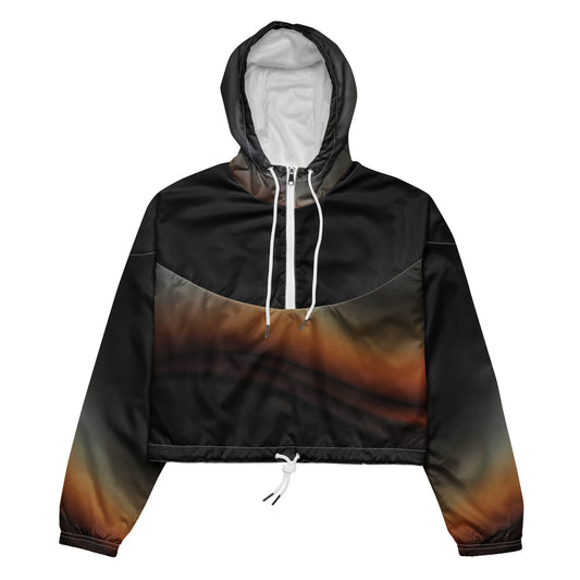 Eclipse Burn – Sunset Noir Cropped Windbreaker | Cropped Windbreaker Drop 01 - #03