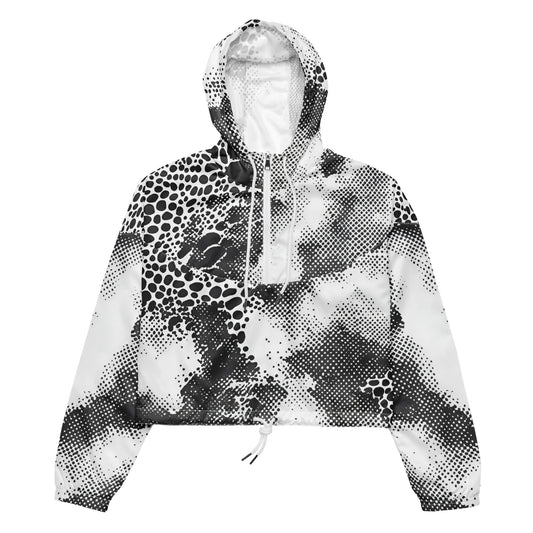 Static Serpent – Monochrome Python Camo Cropped Windbreaker | Cropped Windbreaker Drop 01 - #09