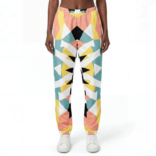 Geo Pop – Color Block Starburst Track Pants | Track Pants Drop 01 - #14