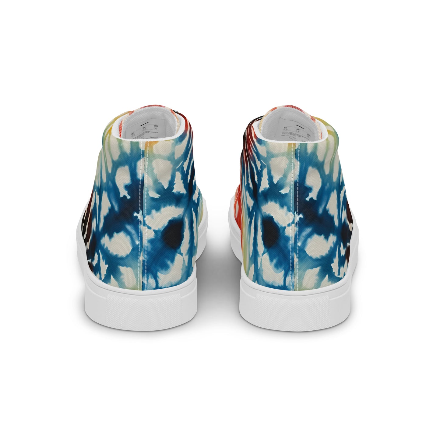 Spiral Melt – Psychedelic Tie Dye Canvas High-Tops | Men’s High Top Drop 01 – #13