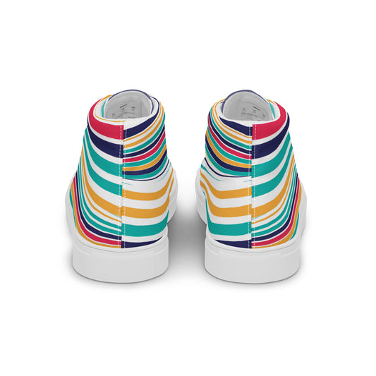 Pop Dreams – Pastel Stripe High-Tops | Men’s High Top Drop 01 – #44