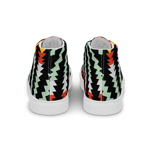 Shadow Pulse – Acid Zig-Zag High-Tops | Men’s High Top Drop 01 – #49