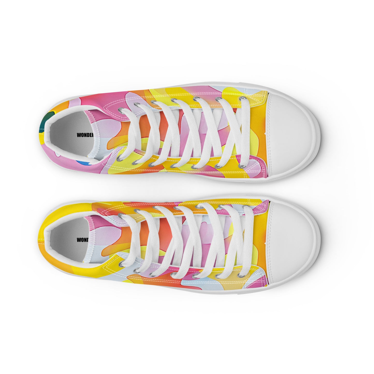 Melt Mode – Abstract Pastel Collage High-Tops | Men’s High Top Drop 01 – #28