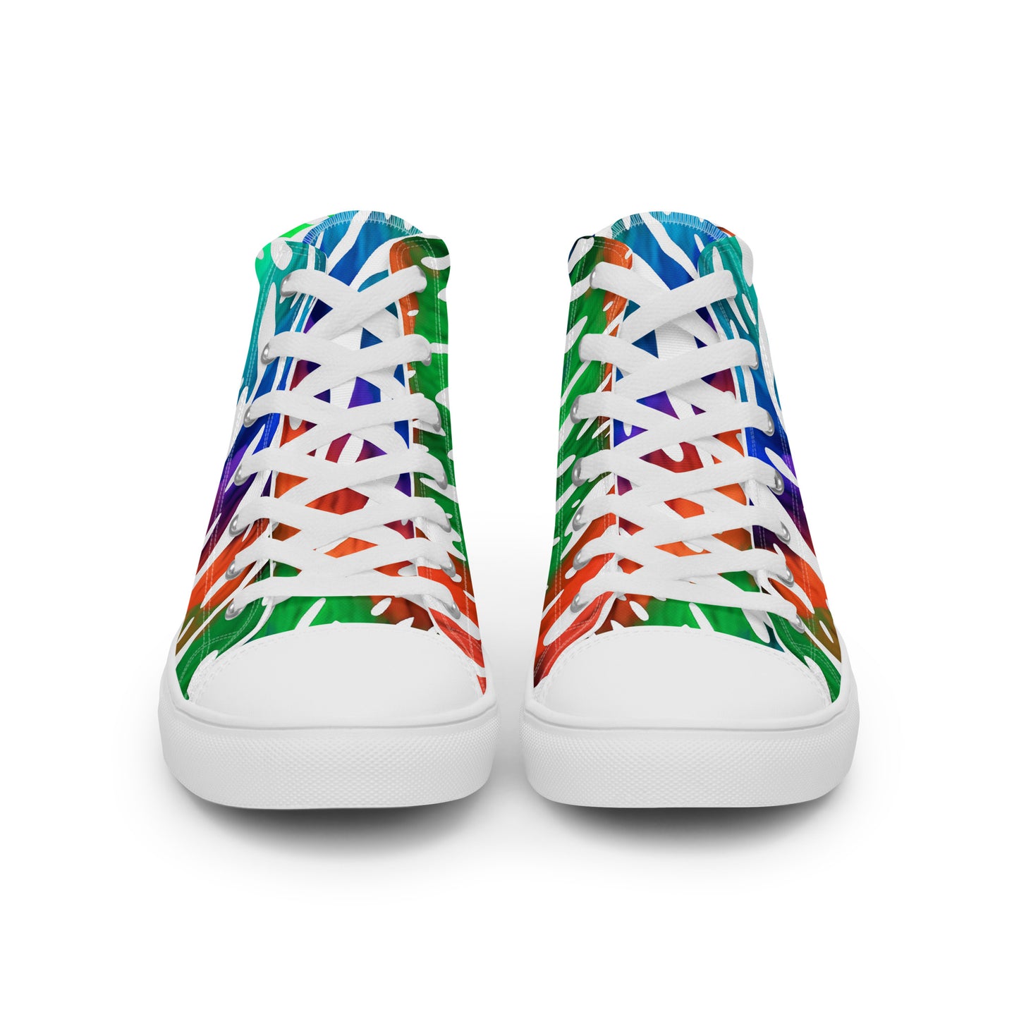 Jungle Rave – Neon Zebra High-Tops | Men’s High Top Drop 01 – #29