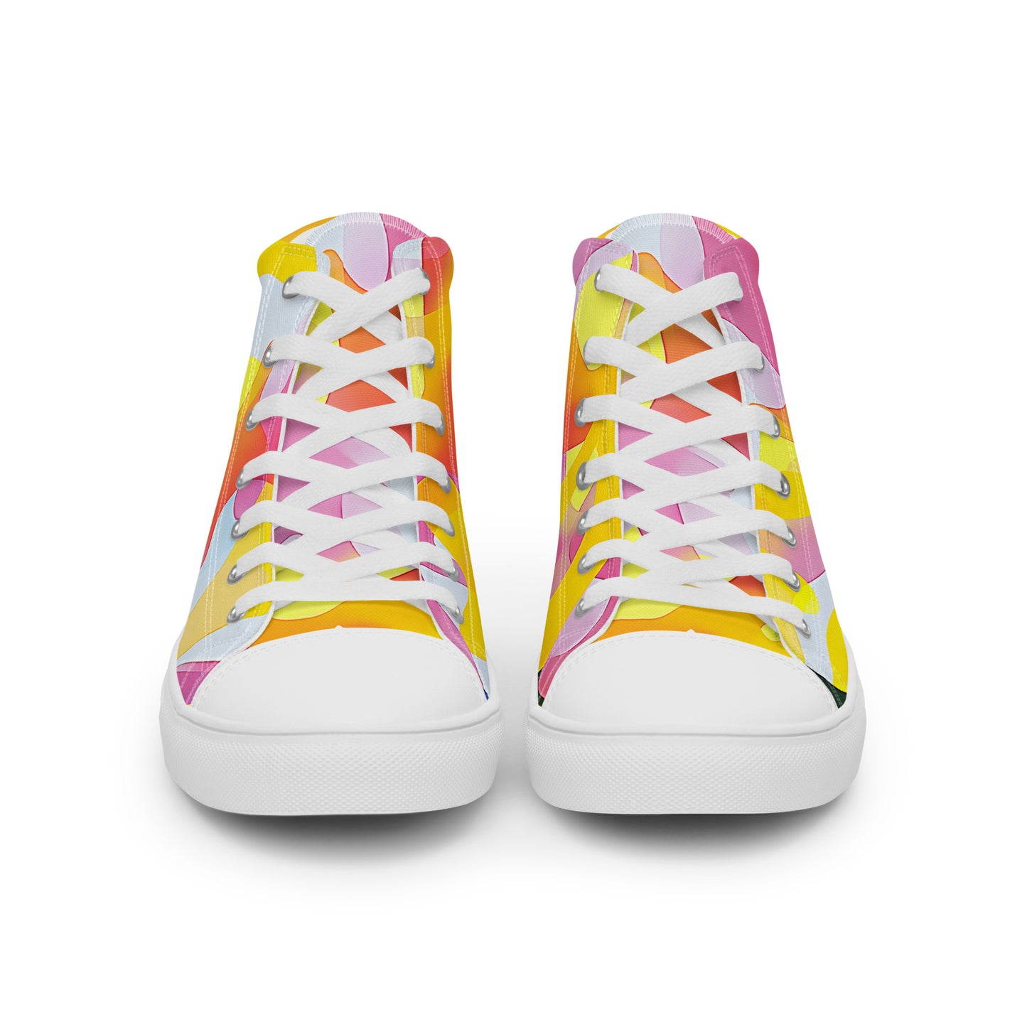 Melt Mode – Abstract Pastel Collage High-Tops | Men’s High Top Drop 01 – #28