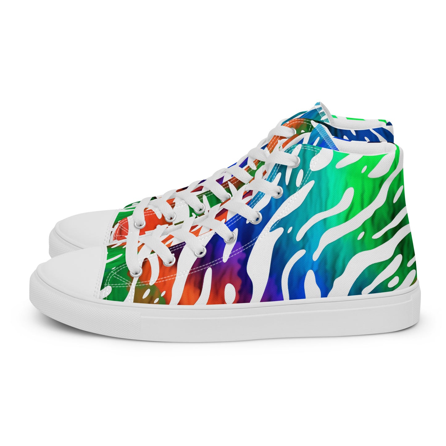 Jungle Rave – Neon Zebra High-Tops | Men’s High Top Drop 01 – #29