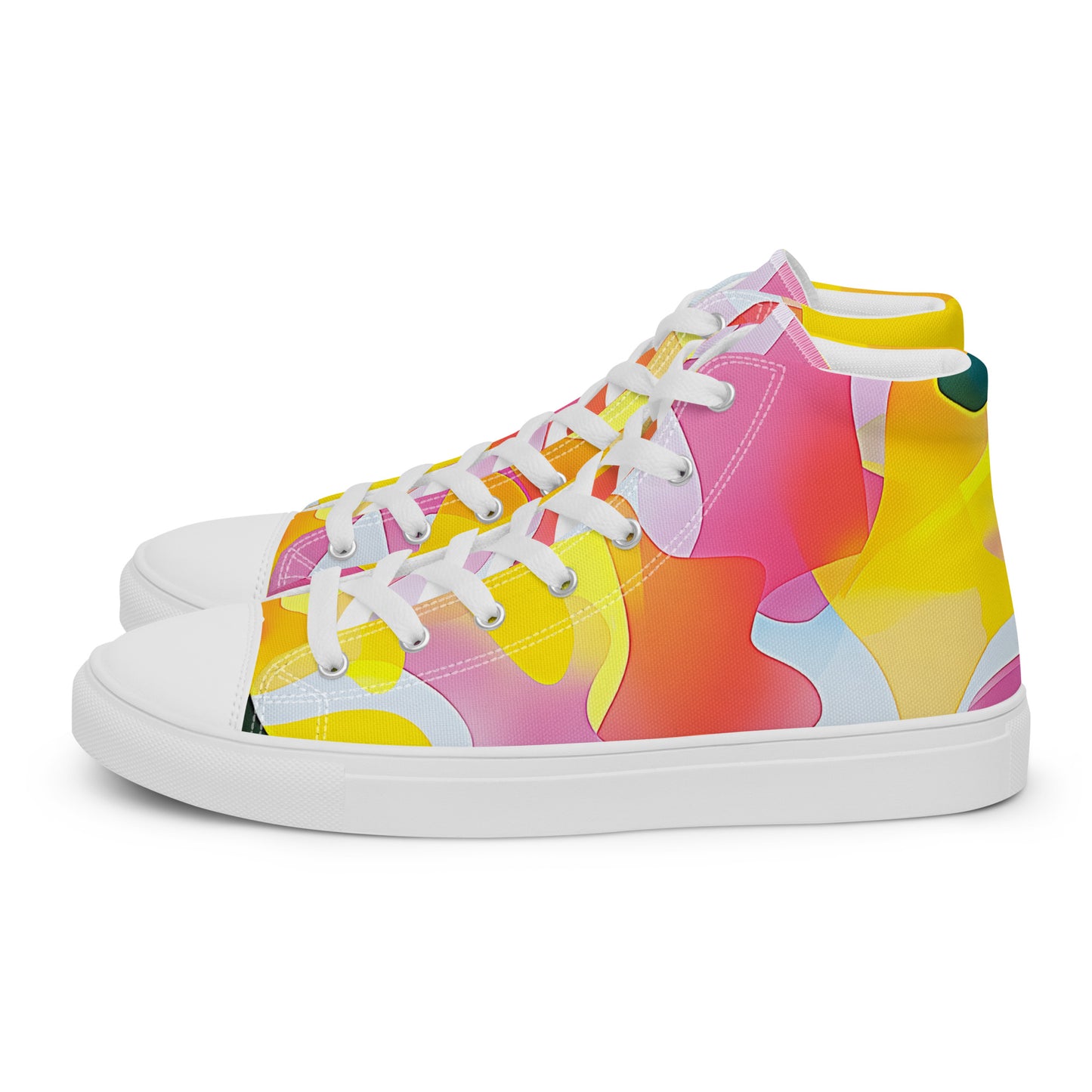 Melt Mode – Abstract Pastel Collage High-Tops | Men’s High Top Drop 01 – #28