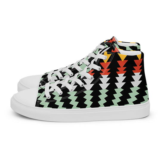 Shadow Pulse – Acid Zig-Zag High-Tops | Men’s High Top Drop 01 – #49