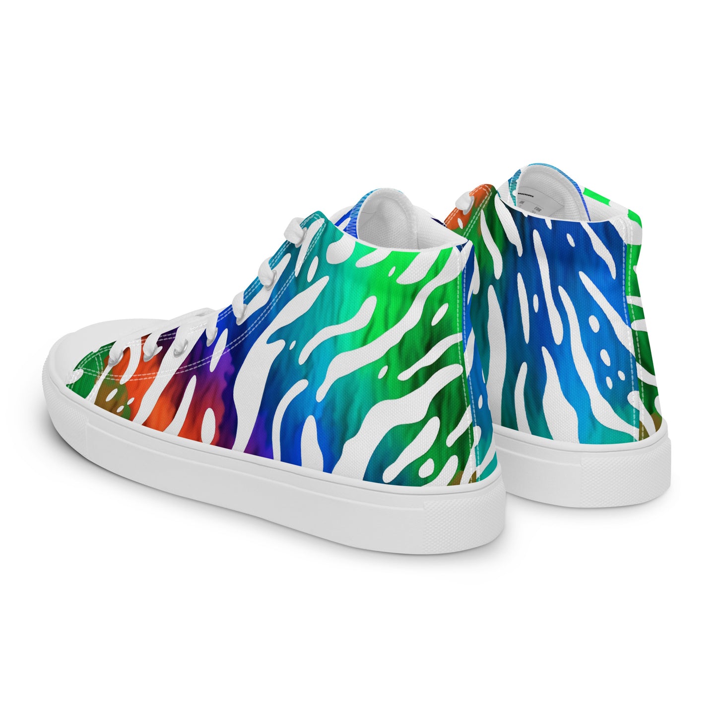 Jungle Rave – Neon Zebra High-Tops | Men’s High Top Drop 01 – #29