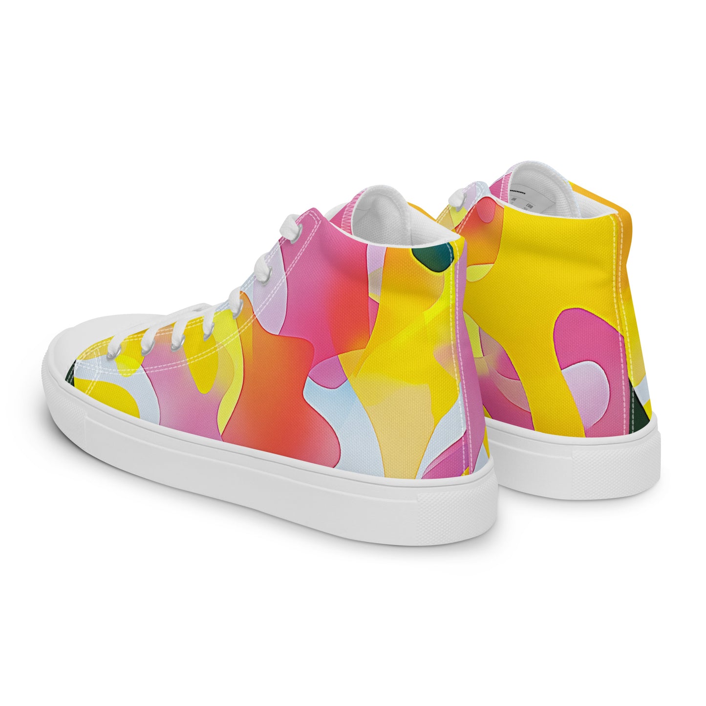 Melt Mode – Abstract Pastel Collage High-Tops | Men’s High Top Drop 01 – #28
