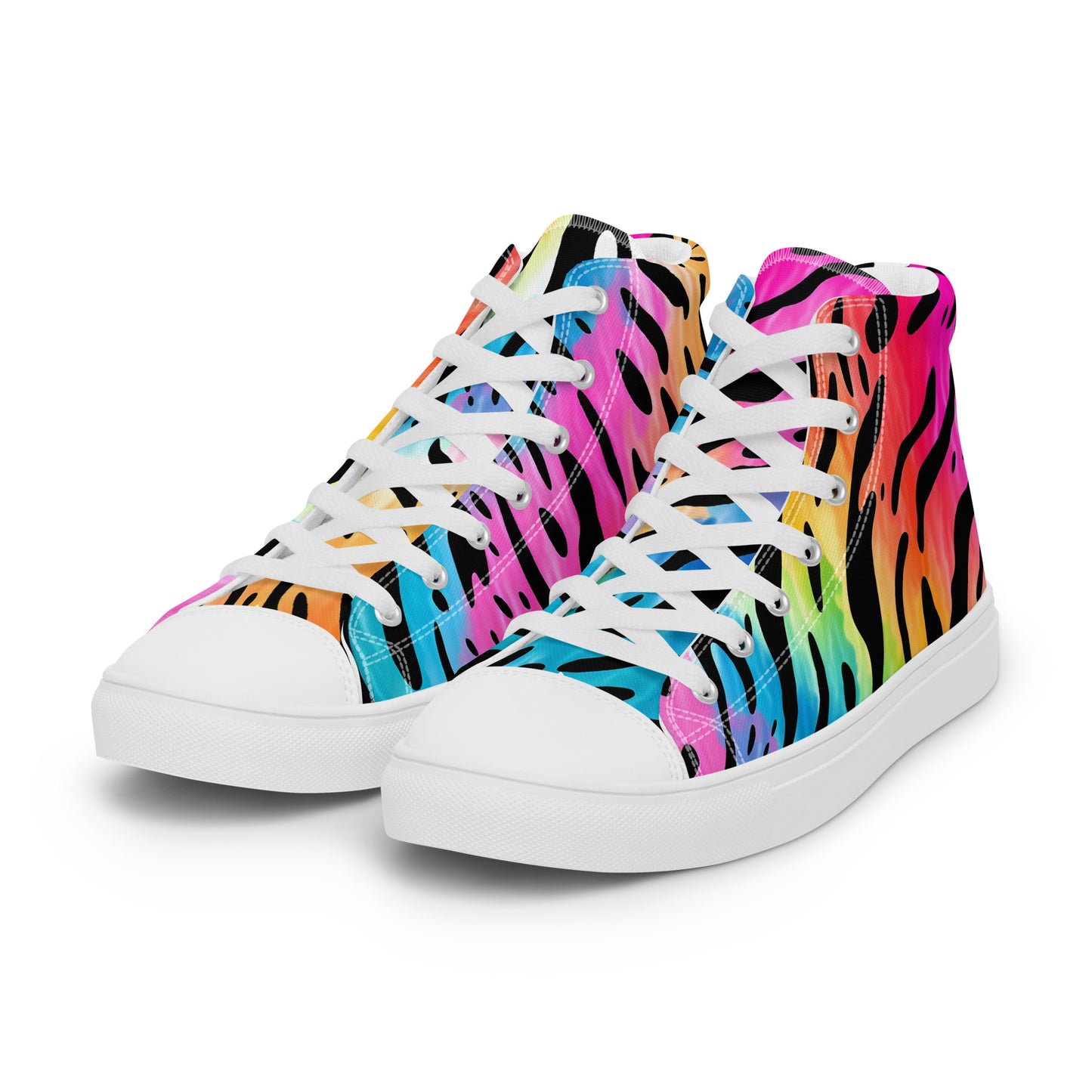 Neon Safari – Electric Animal Print High-Tops | Men’s High Top Drop 01 – #01