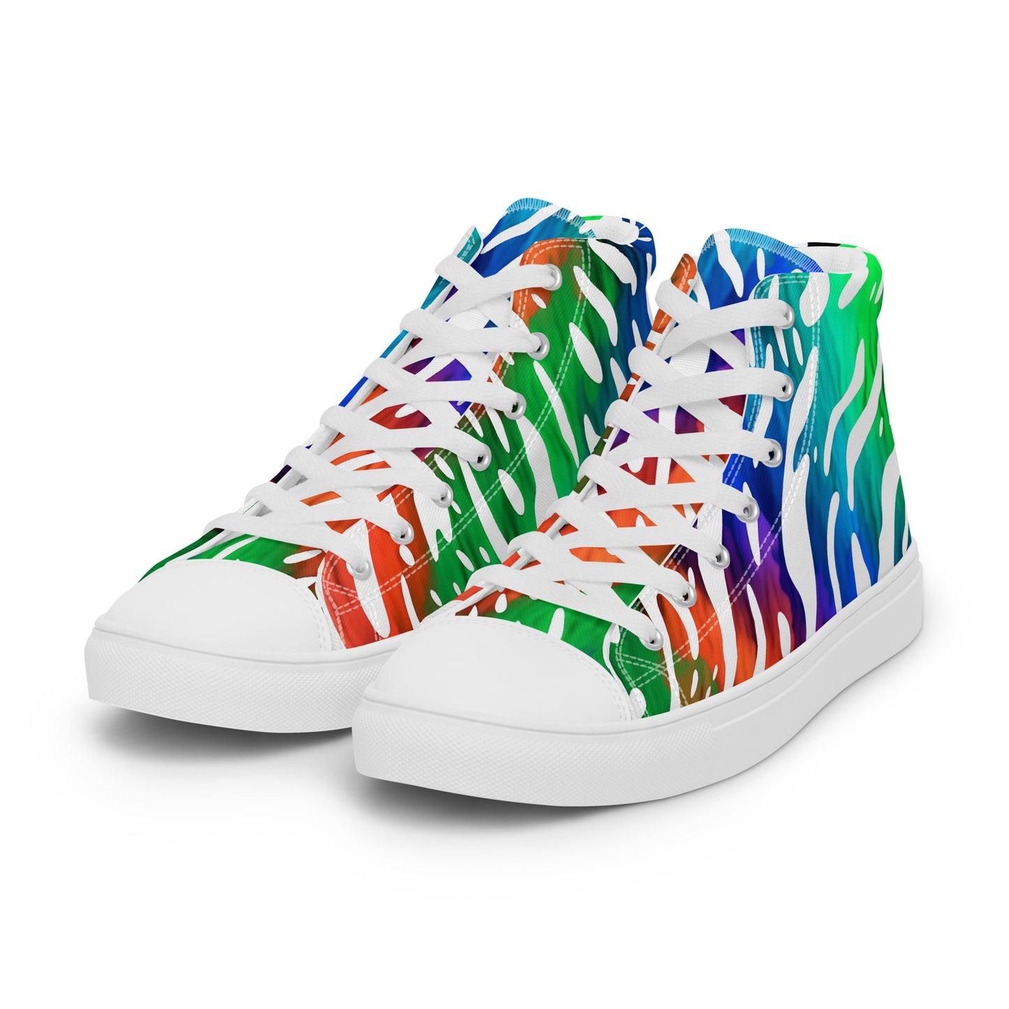 Jungle Rave – Neon Zebra High-Tops | Men’s High Top Drop 01 – #29