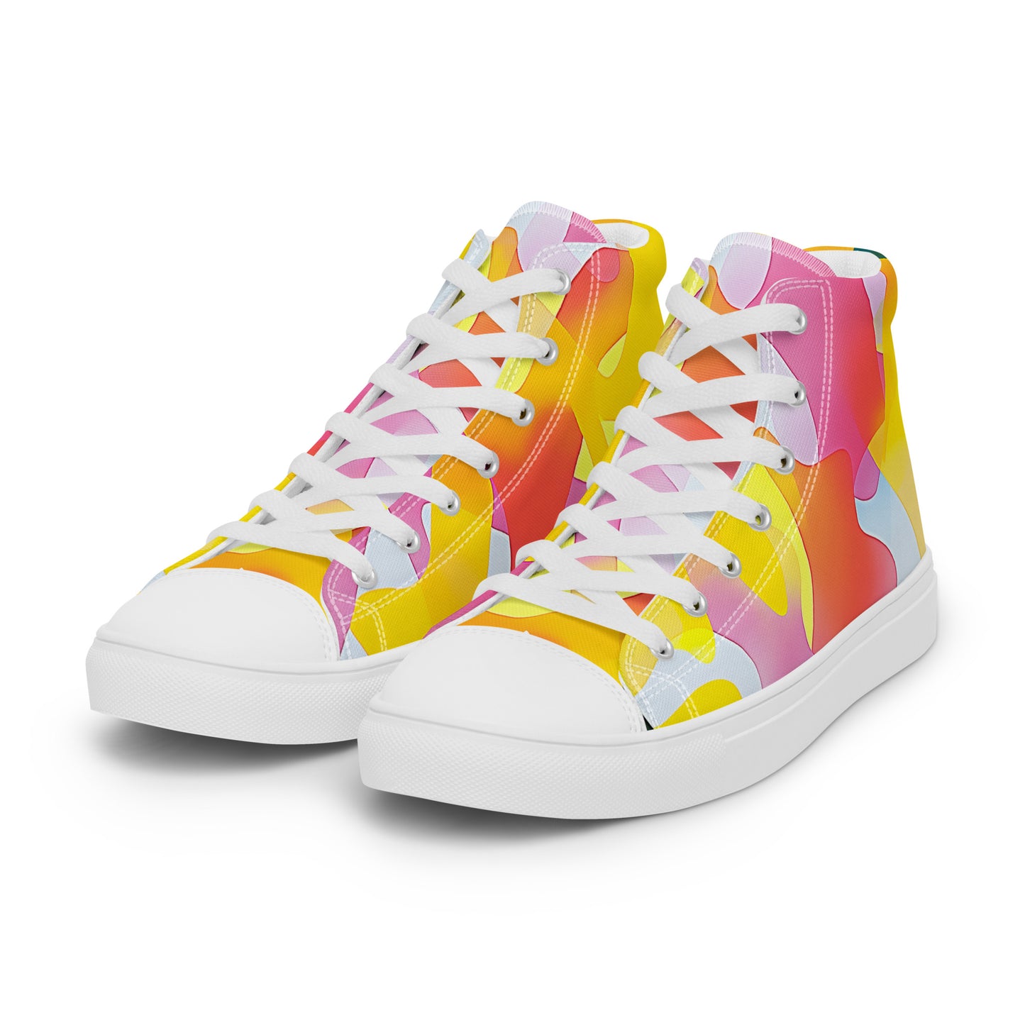 Melt Mode – Abstract Pastel Collage High-Tops | Men’s High Top Drop 01 – #28