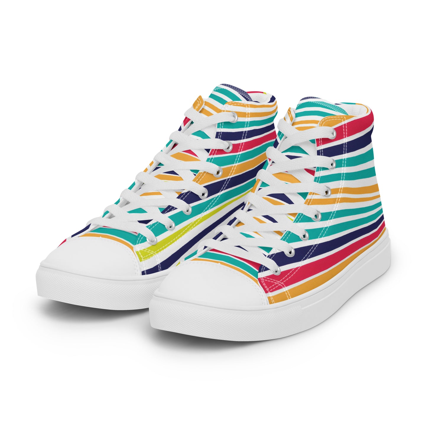 Pop Dreams – Pastel Stripe High-Tops | Men’s High Top Drop 01 – #44