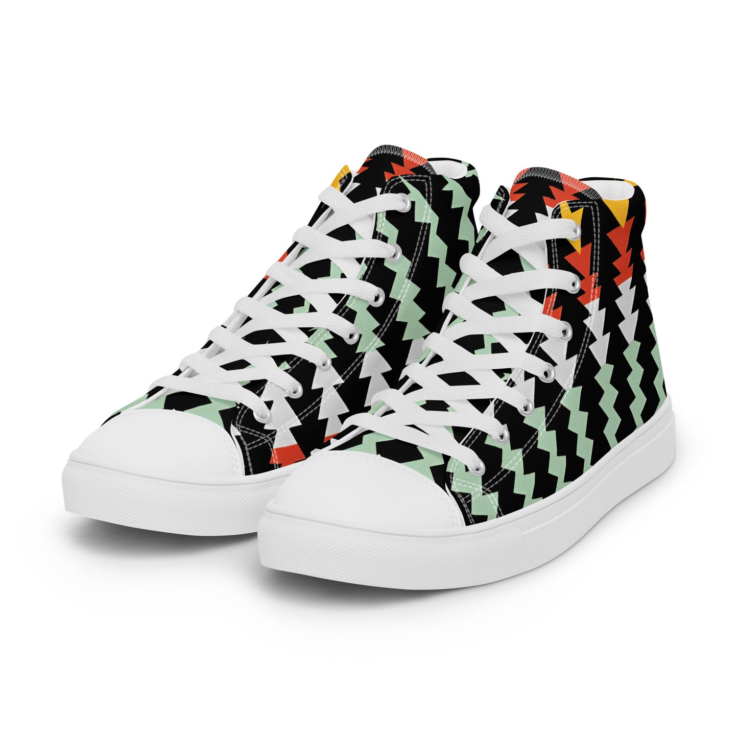 Shadow Pulse – Acid Zig-Zag High-Tops | Men’s High Top Drop 01 – #49
