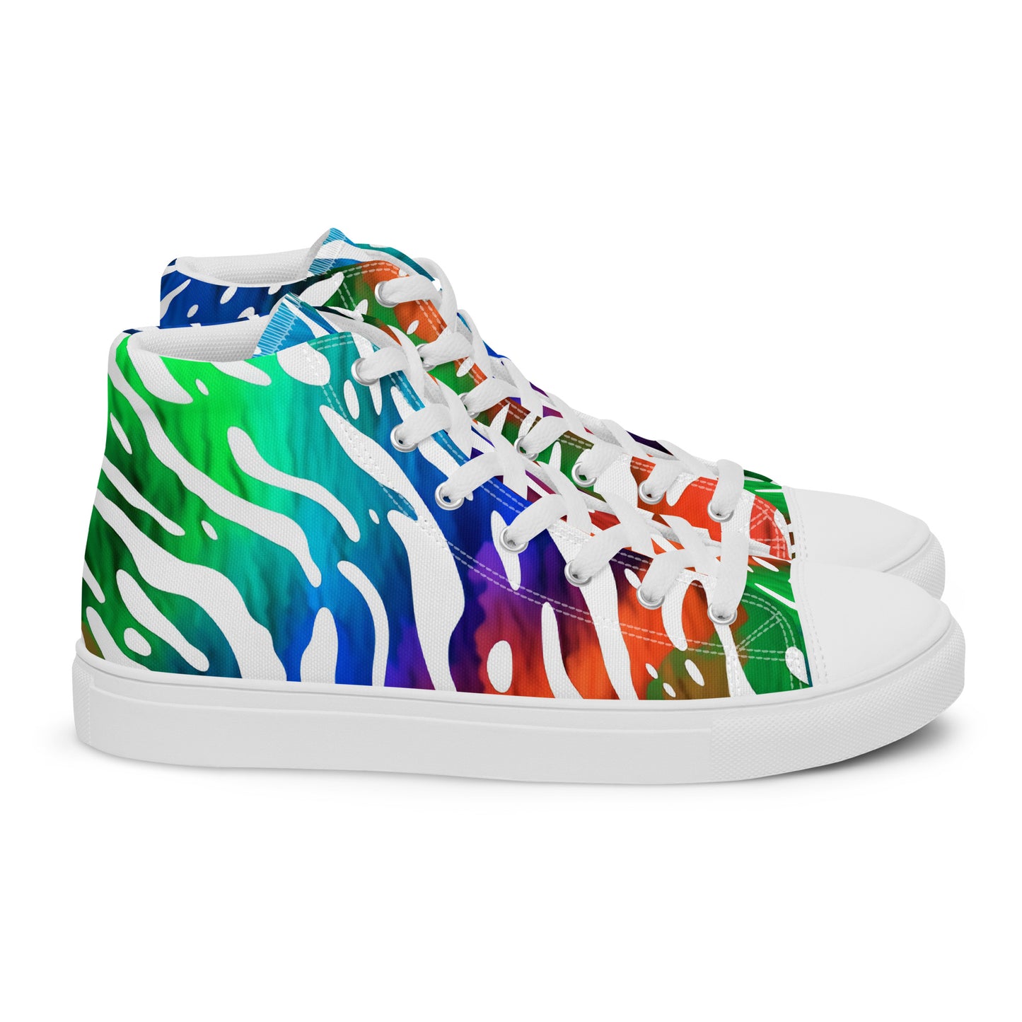 Jungle Rave – Neon Zebra High-Tops | Men’s High Top Drop 01 – #29