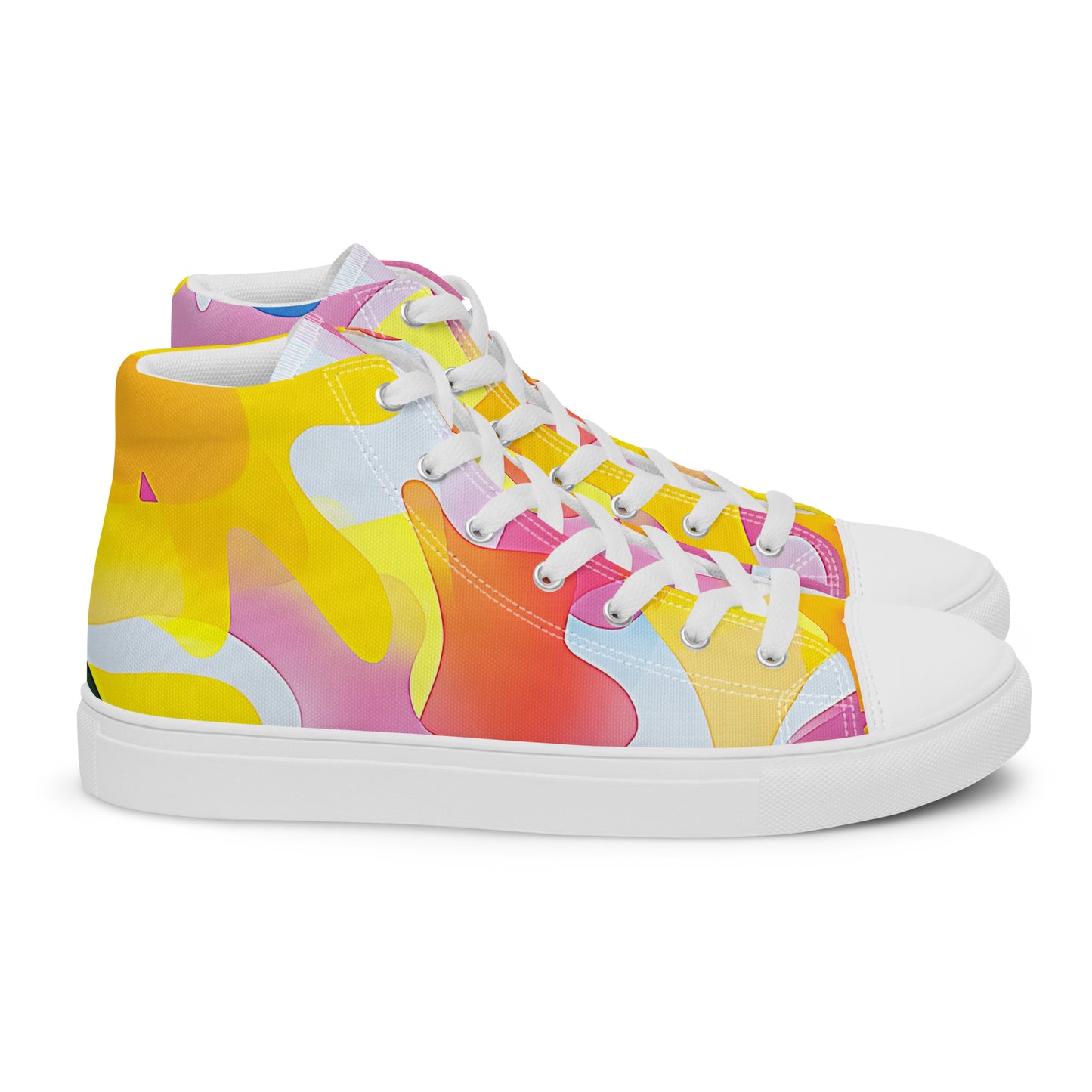 Melt Mode – Abstract Pastel Collage High-Tops | Men’s High Top Drop 01 – #28