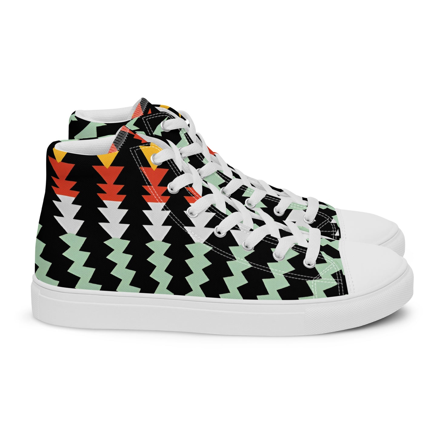 Shadow Pulse – Acid Zig-Zag High-Tops | Men’s High Top Drop 01 – #49
