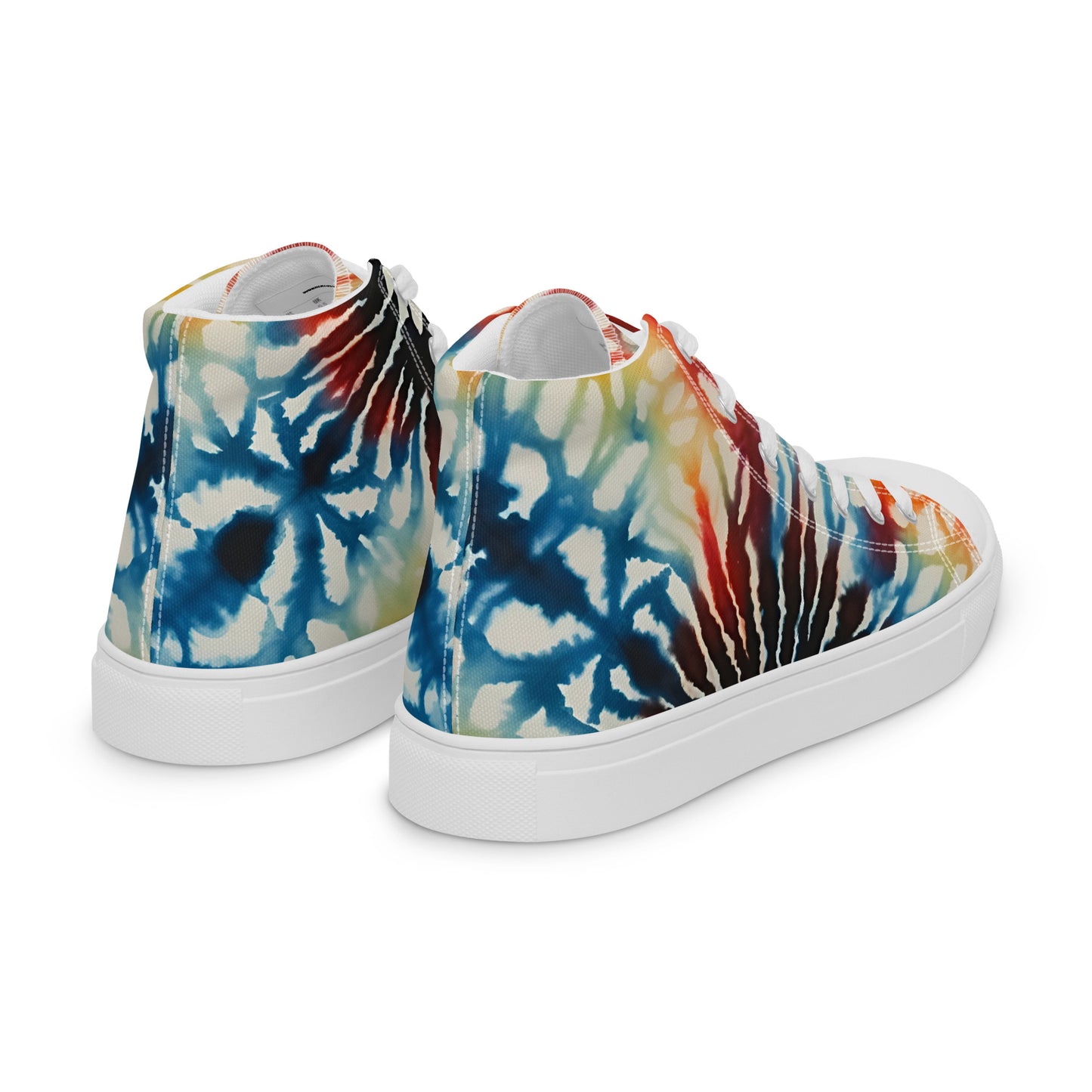 Spiral Melt – Psychedelic Tie Dye Canvas High-Tops | Men’s High Top Drop 01 – #13