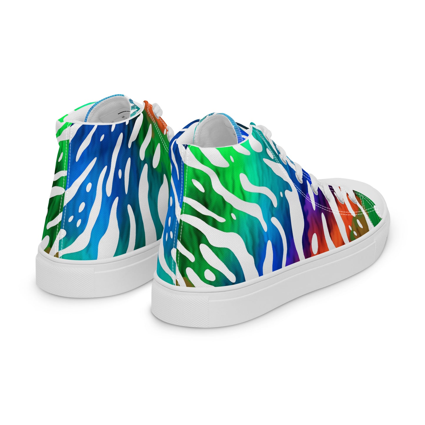 Jungle Rave – Neon Zebra High-Tops | Men’s High Top Drop 01 – #29