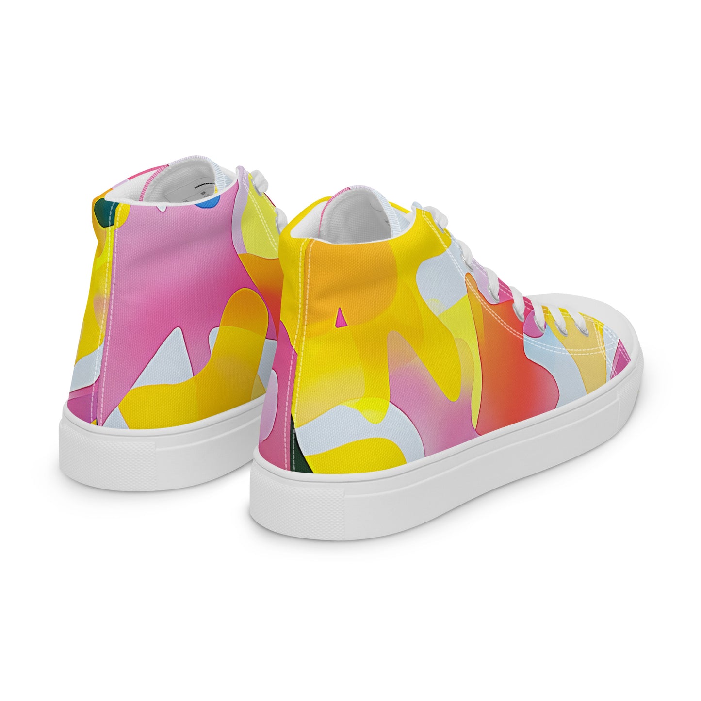 Melt Mode – Abstract Pastel Collage High-Tops | Men’s High Top Drop 01 – #28