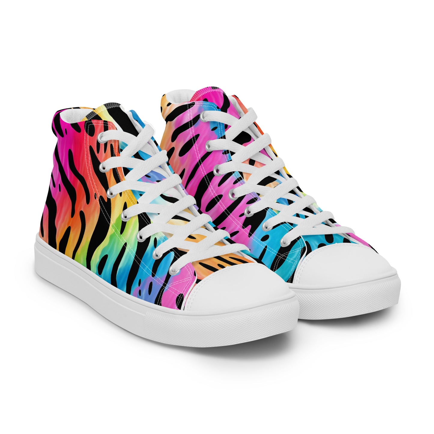 Neon Safari – Electric Animal Print High-Tops | Men’s High Top Drop 01 – #01