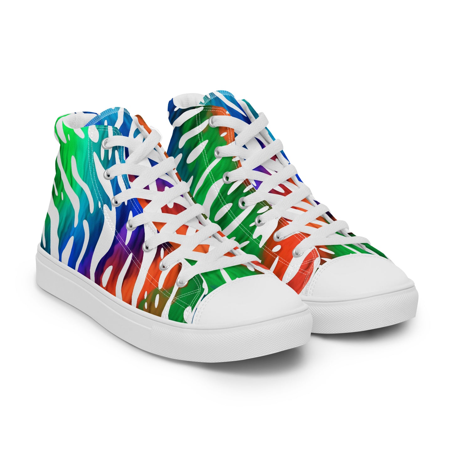 Jungle Rave – Neon Zebra High-Tops | Men’s High Top Drop 01 – #29