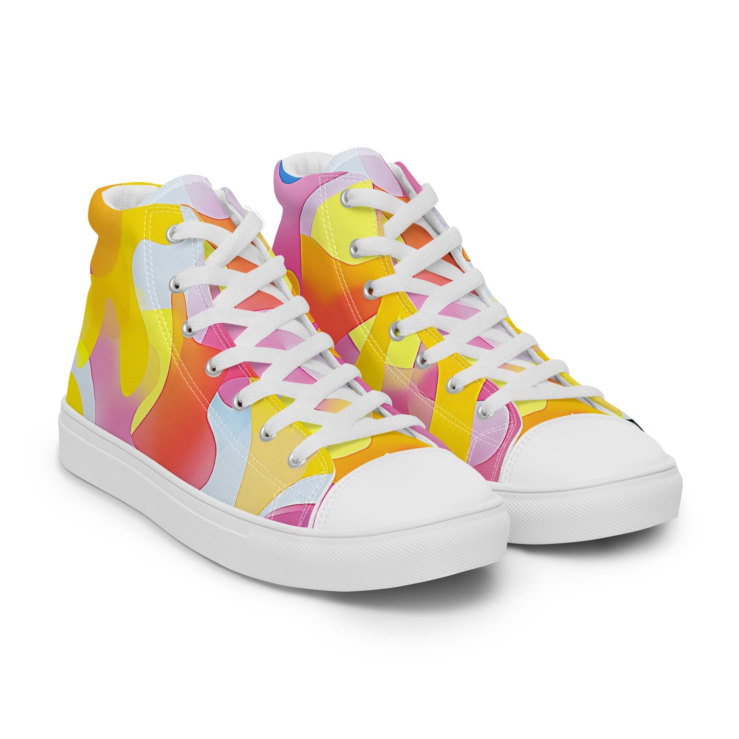 Melt Mode – Abstract Pastel Collage High-Tops | Men’s High Top Drop 01 – #28