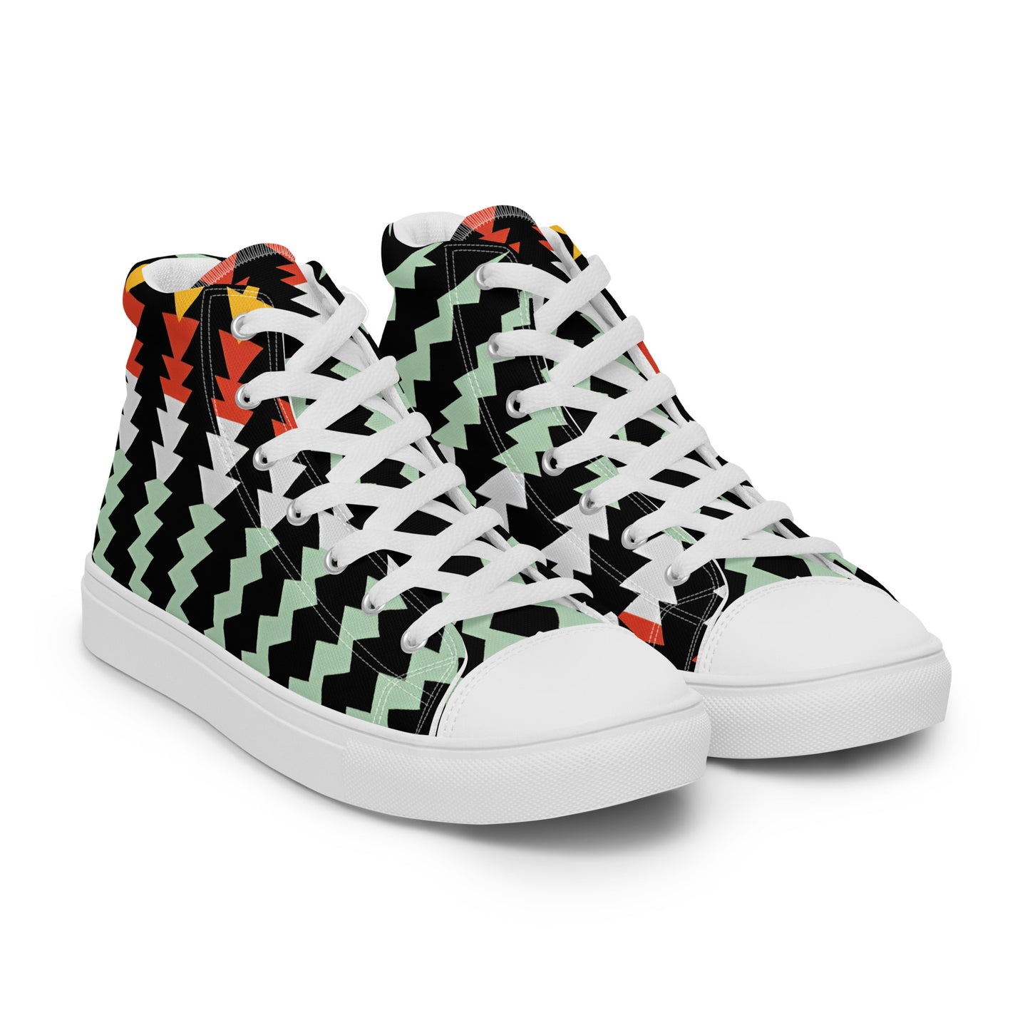 Shadow Pulse – Acid Zig-Zag High-Tops | Men’s High Top Drop 01 – #49