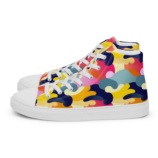 Pop Splatter – Color Block Camo High-Top Sneakers | Women’s High Top Drop 01 – #10