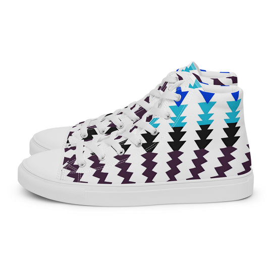 Glacier Frequency – Blue Frost Zigzag High-Tops | Women’s High Top Drop 01 – #50