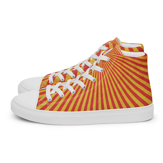 Solar Shock – Radiant Burst Canvas High-Tops | Women’s High Top Drop 01 – #45