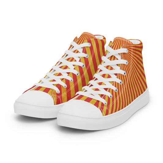 Solar Shock – Radiant Burst Canvas High-Tops | Women’s High Top Drop 01 – #45
