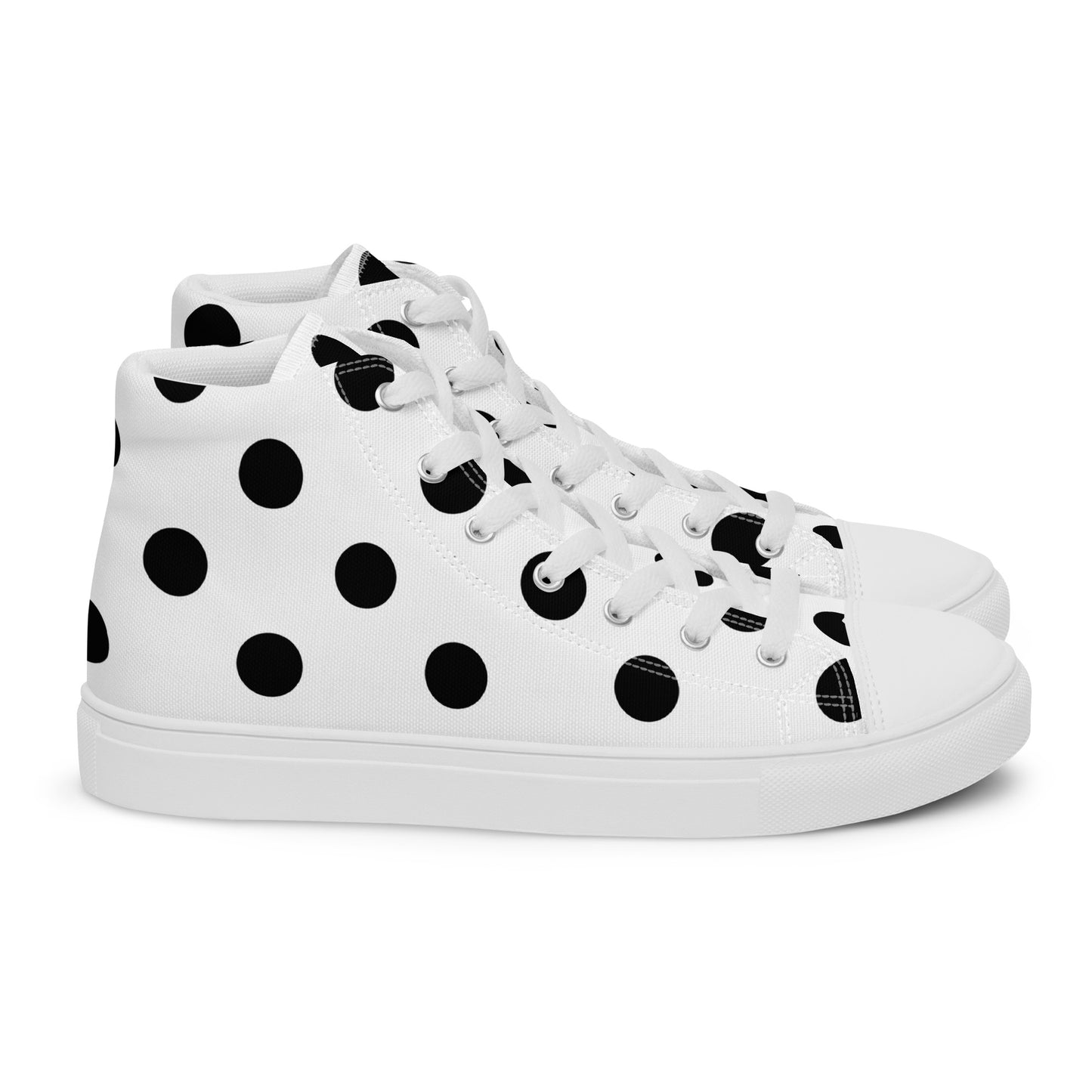 Dot Drop – Monochrome Polka High-Tops | Women’s High Top Drop 01 – #37